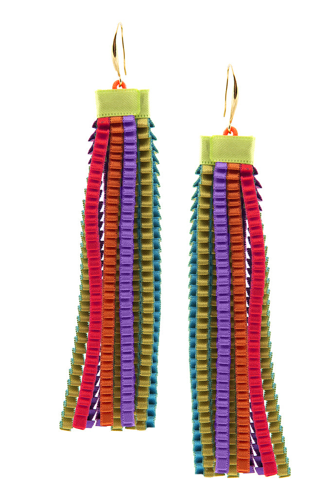 Essilp Colorful Fabric Earrings