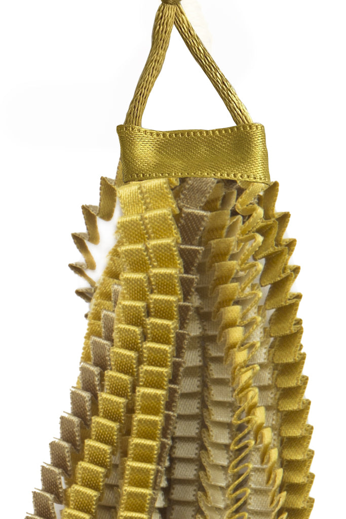 NEOS Χρυσό Πολύχρωμο Υφασμάτινο Κολιέ - Alexandra Tsoukala | Κοσμήματα - Κολιέ