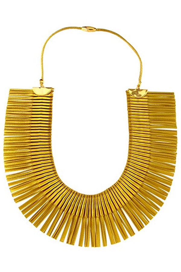 RA Single Χρυσό Υφασμάτινο Κολιέ - Alexandra Tsoukala | Κοσμήματα