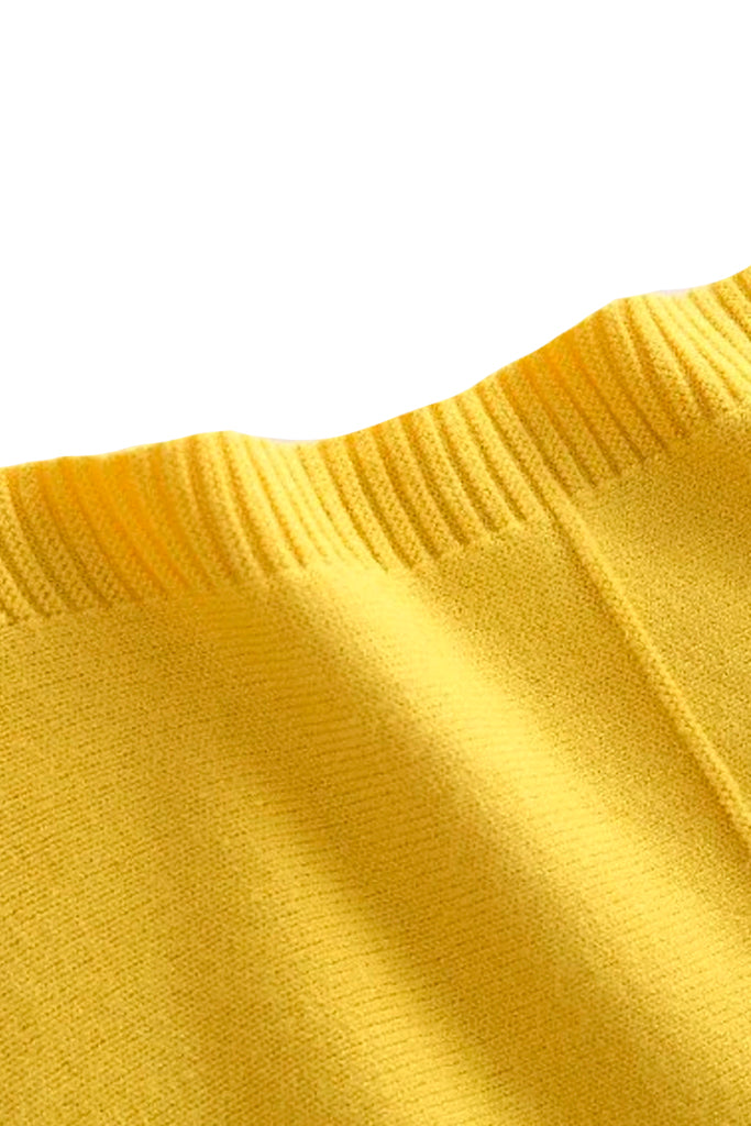 Leritia Κίτρινο Βαμβακερό Τοπ με Μανίκια Πεταλούδα | Γυναικεία Ρούχα Laura Ferri