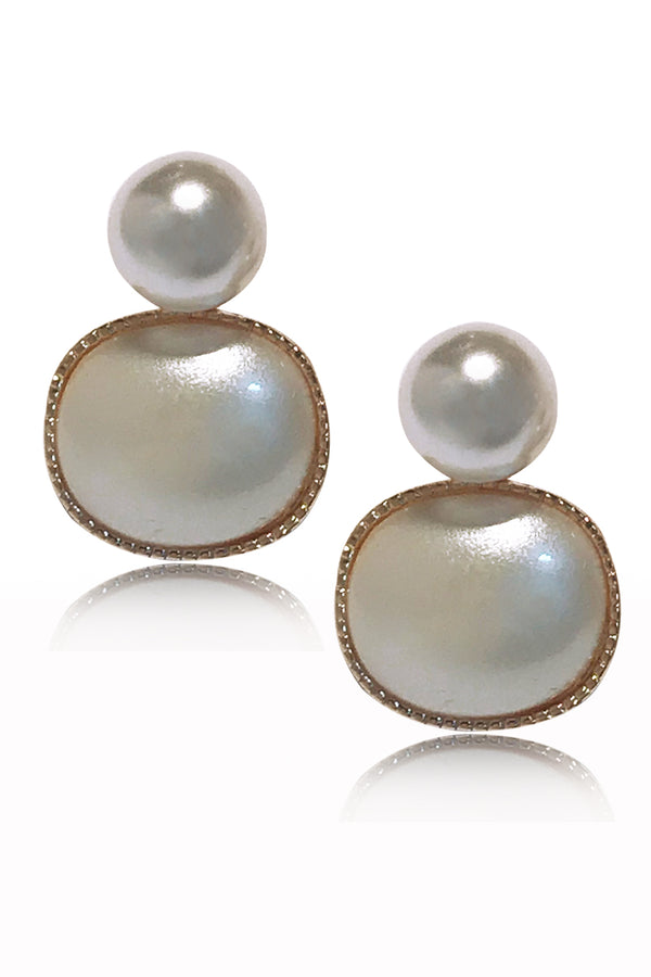 Λευκά Σκουλαρίκια με Πέρλες | Κοσμήματα - Σκουλαρίκια