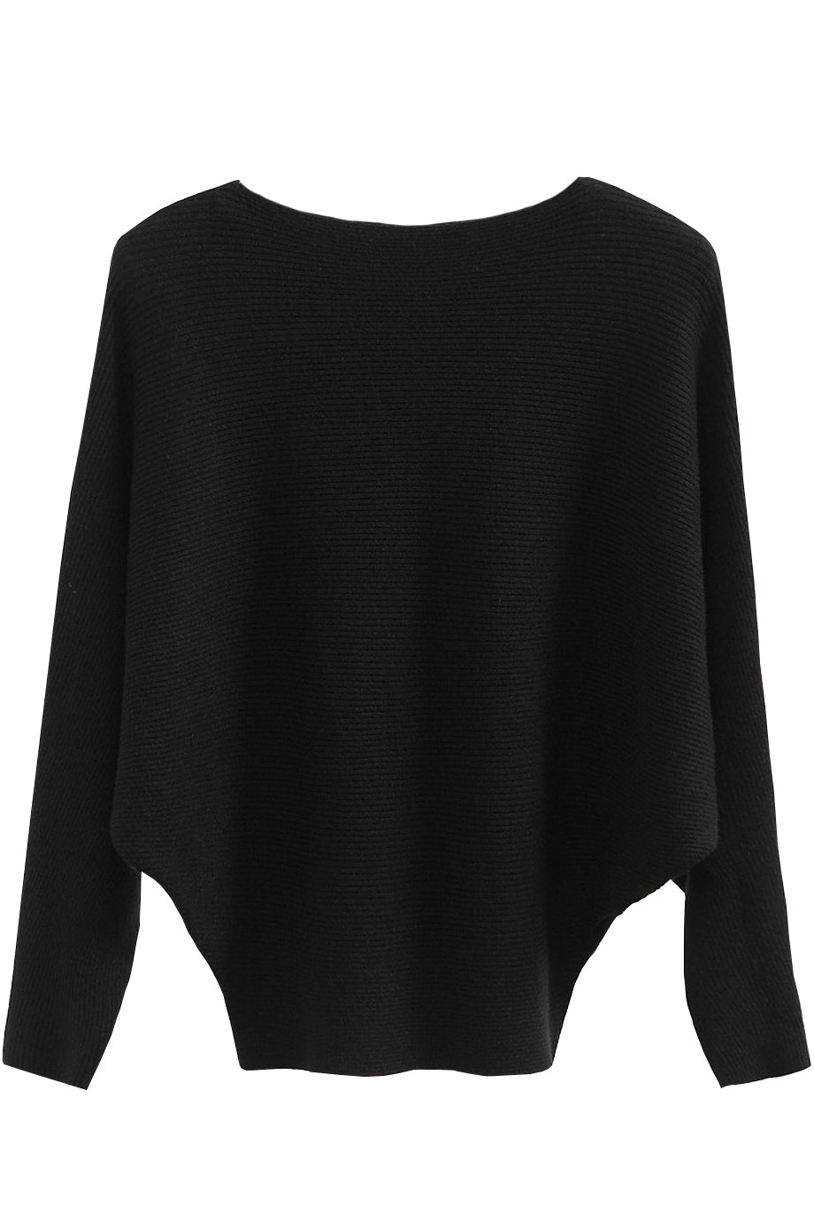 Μαύρη Βαμβακερή Μπλούζα με Cashmere | Γυναικεία Ρούχα - Laura Ferri