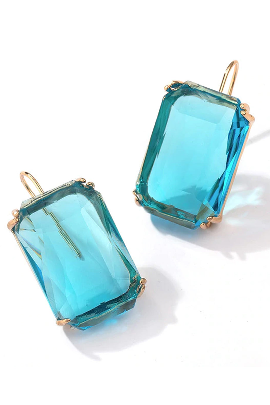 Γαλάζια Σκουλαρίκια με Κρύσταλλο | Κοσμήματα - PASQUETTE