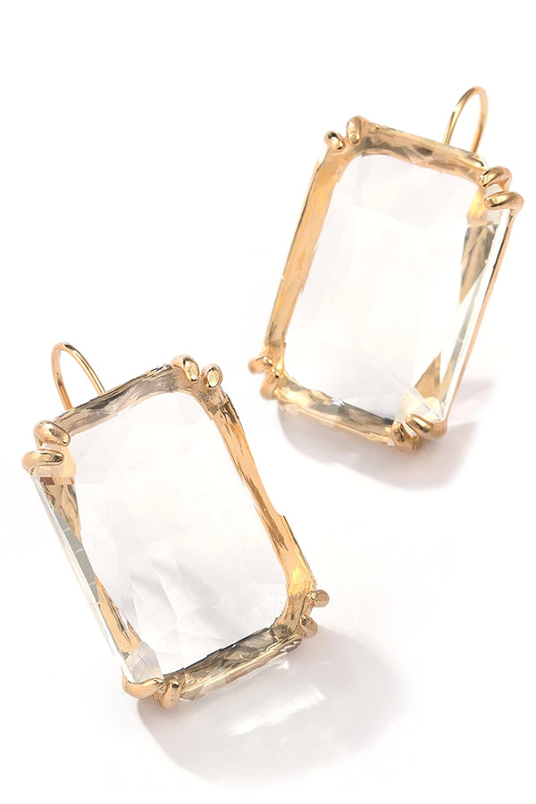 Σκουλαρίκια με Διάφανο Κρύσταλλο | Κοσμήματα - PASQUETTE