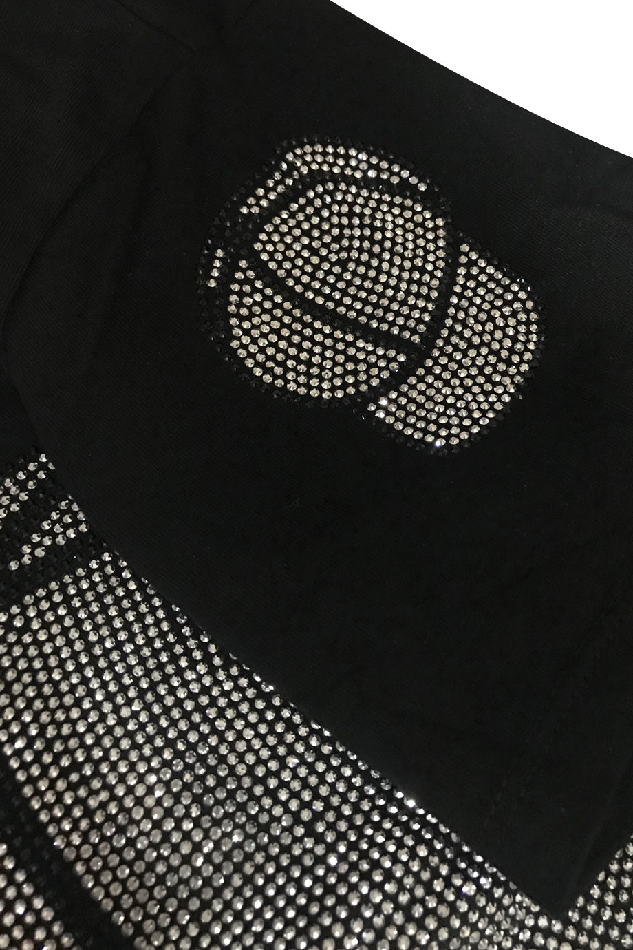 Μαύρο Μπλουζάκι με Κρύσταλλα | Γυναικεία Ρούχα T-Shirts - Estelle