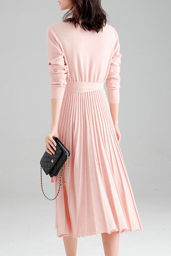 Απαλό Ροζ Φόρεμα με Πιέτες | Φορέματα - Laura Ferri