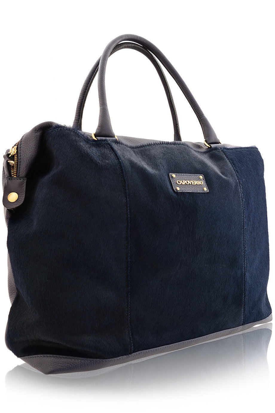 CAVALLINO Leather Bag with Blue Pony