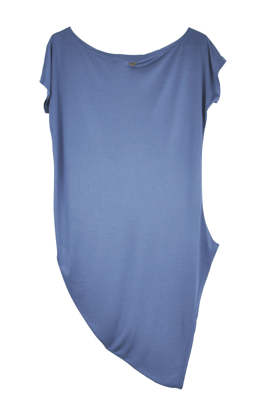 Μπλε Ασύμμετρη Μακριά Μπλούζα | Γυναικεία Ρούχα