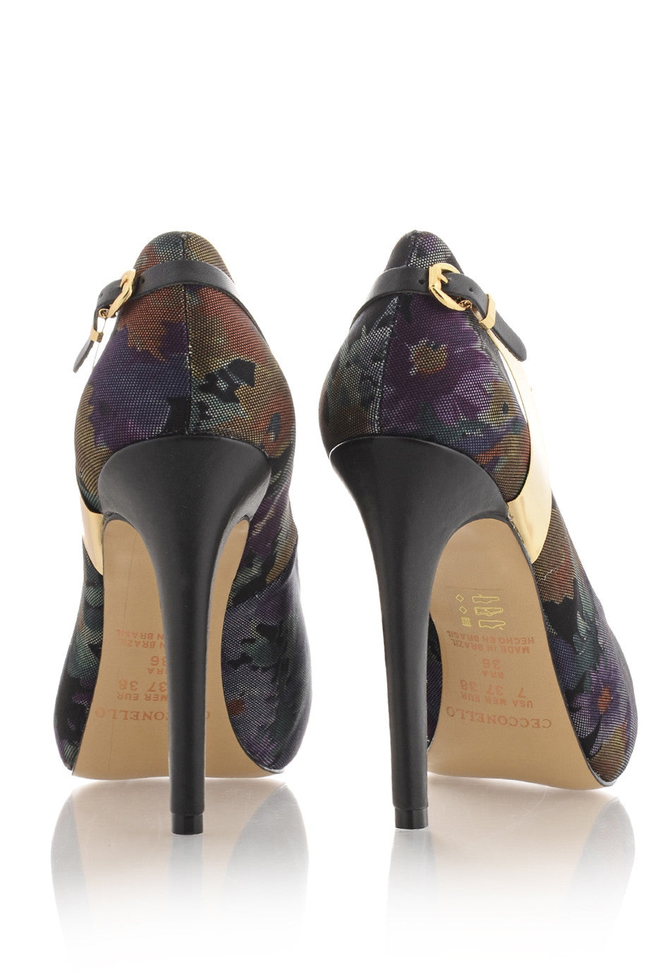 Φλοράλ Πολύχρωμα Peep Toes - Cecconello | Γυναικεία Παπούτσια