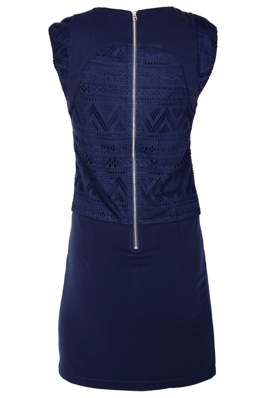 Μπλε Φόρεμα με Διάτρητα Σχέδια | Φορέματα - C Block 