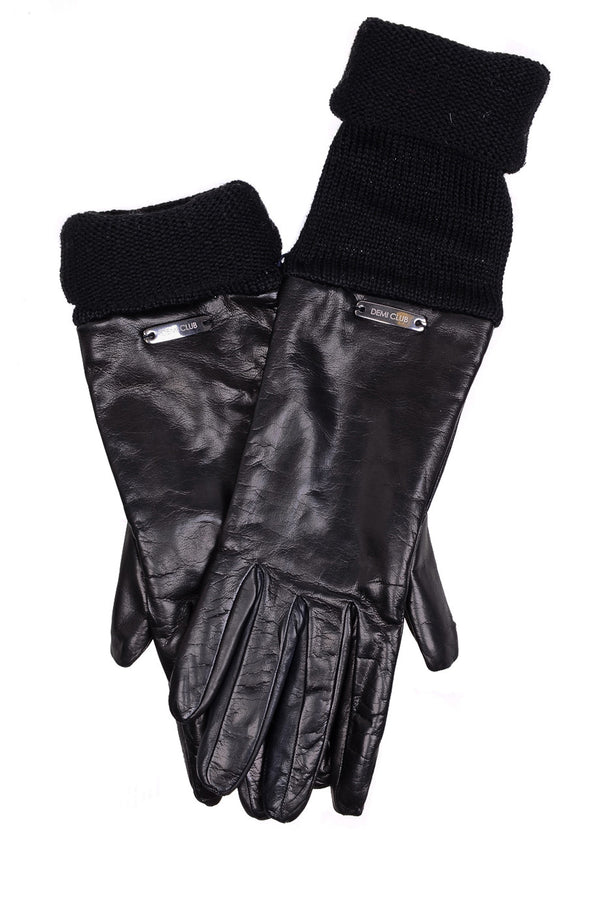 Μακριά Μαύρα Δερμάτινα Γάντια - Demi | Γυναικεία Γάντια