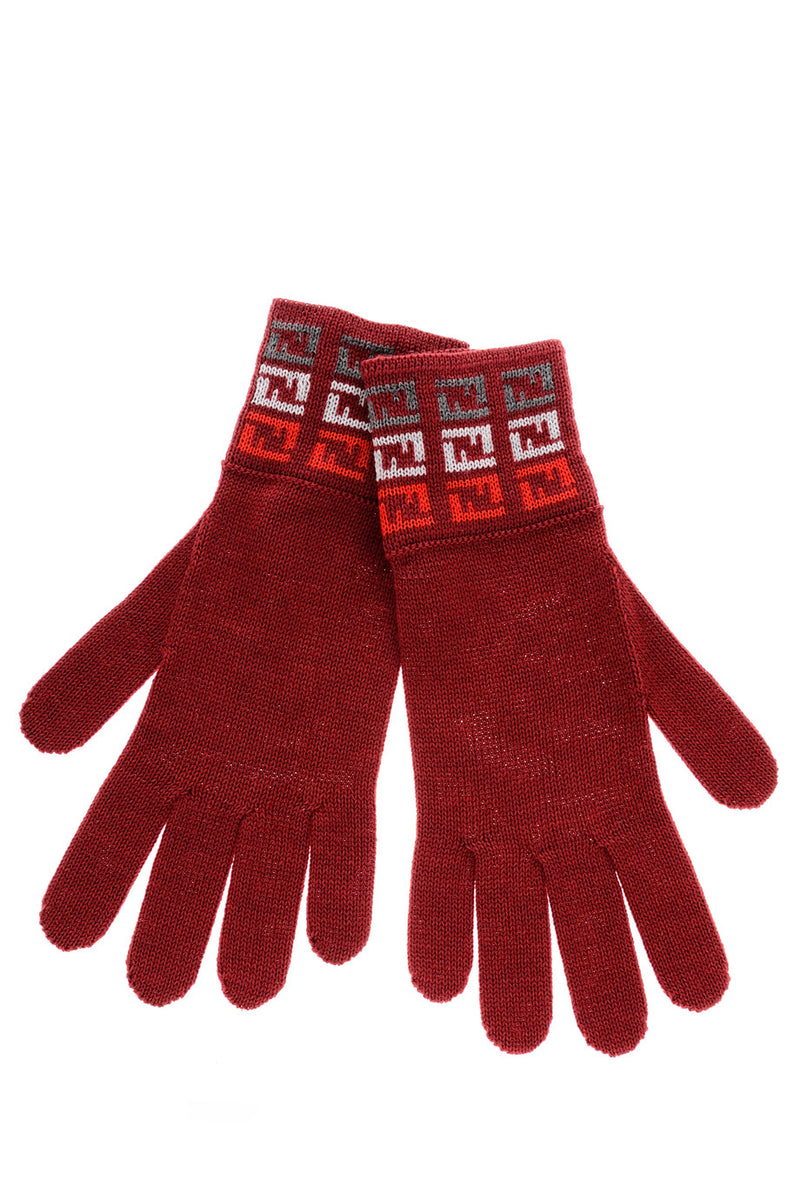 Μπορντό Μάλλινα Γάντια | Γυναικεία Γάντια