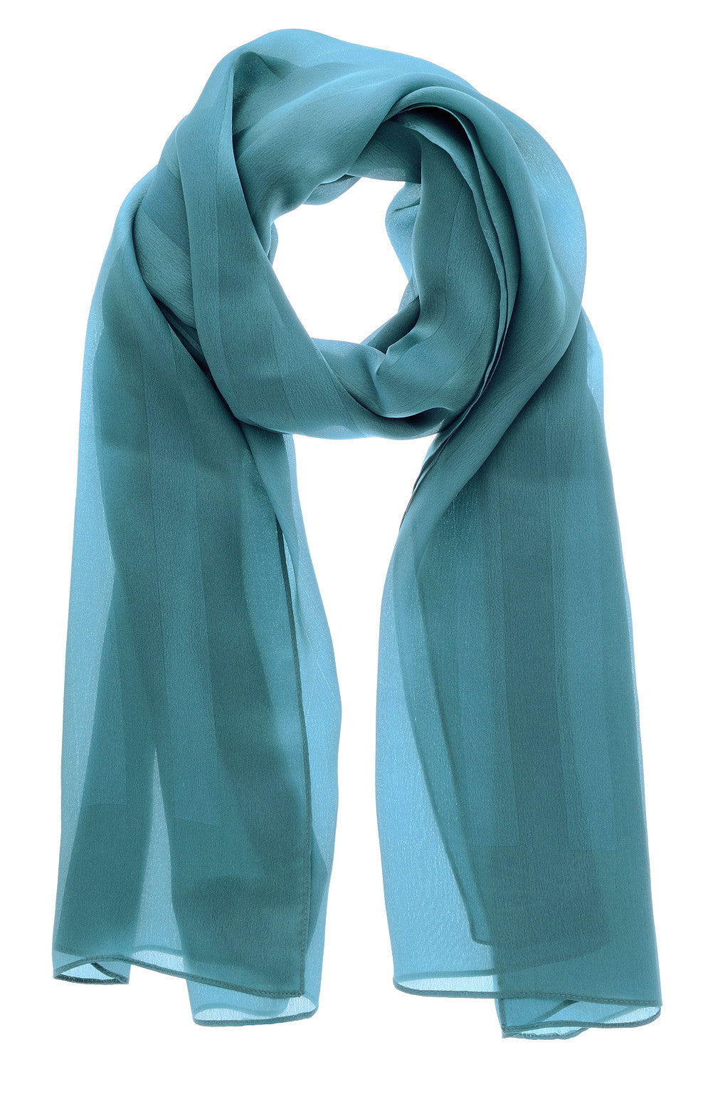 Pequin Blue Silk Scarf