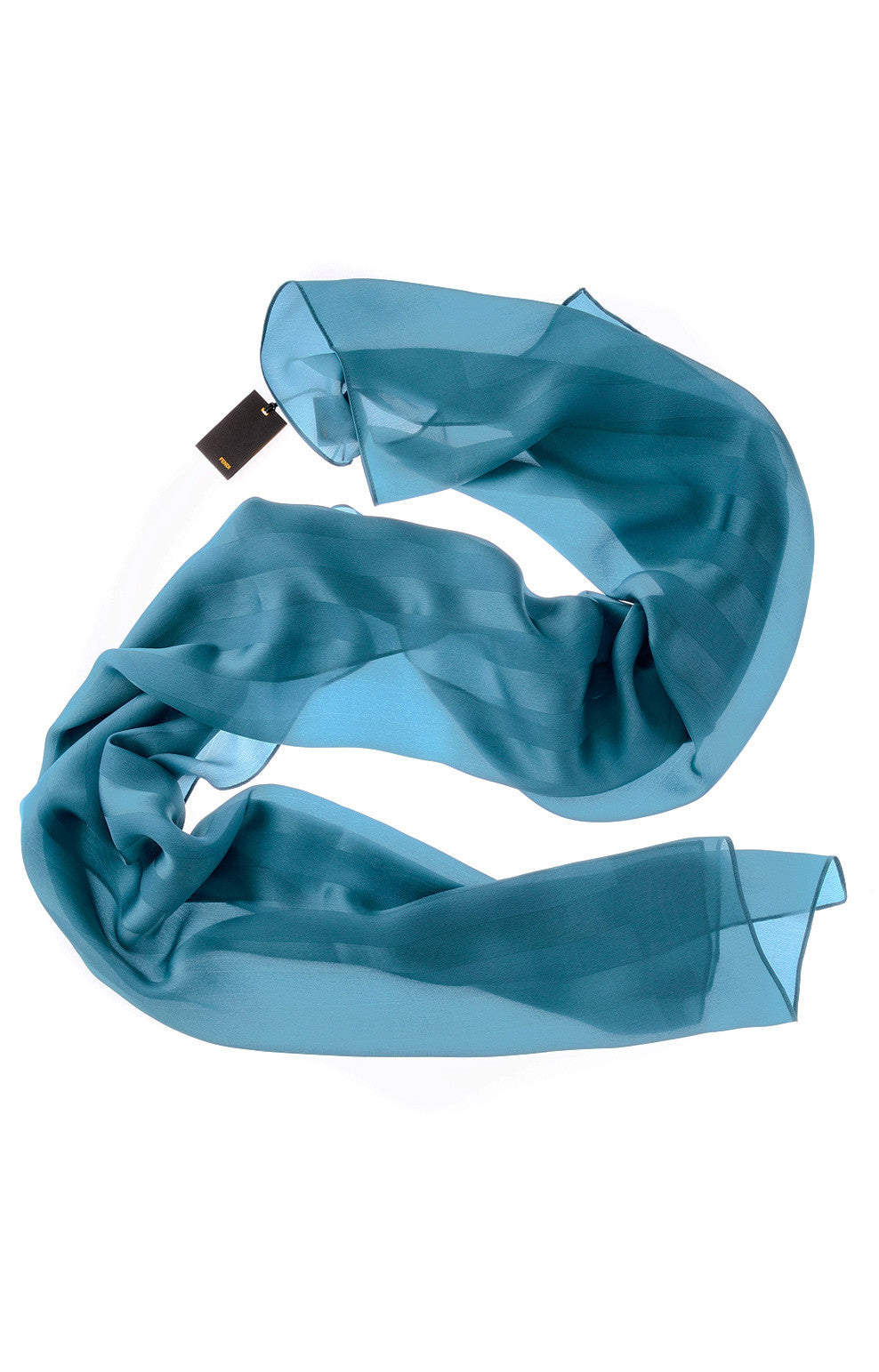 Pequin Blue Silk Scarf