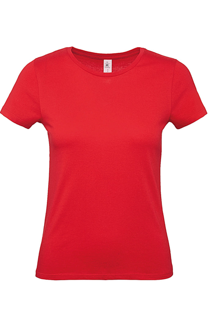 Κόκκινο Μονόχρωμο Κοντομάνικο Μπλουζάκι T-Shirt | Γυναικεία Ρούχα T-Shirts - Bitter & Cute