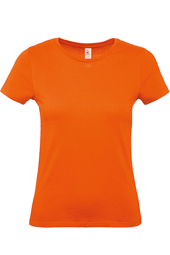 Larie Πορτοκαλί Μονόχρωμο Κοντομάνικο Μπλουζάκι T-Shirt