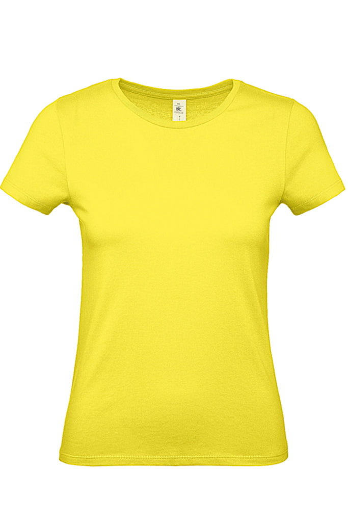 Κίτρινο Μονόχρωμο Κοντομάνικο Μπλουζάκι T-Shirt | Γυναικεία Ρούχα T-Shirts - Bitter & Cute