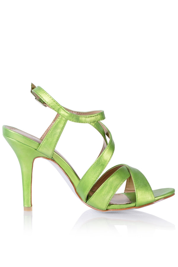 Πράσινα Ψηλοτάκουνα Πέδιλα - Francesco Milano | Γυναικεία Παπούτσια