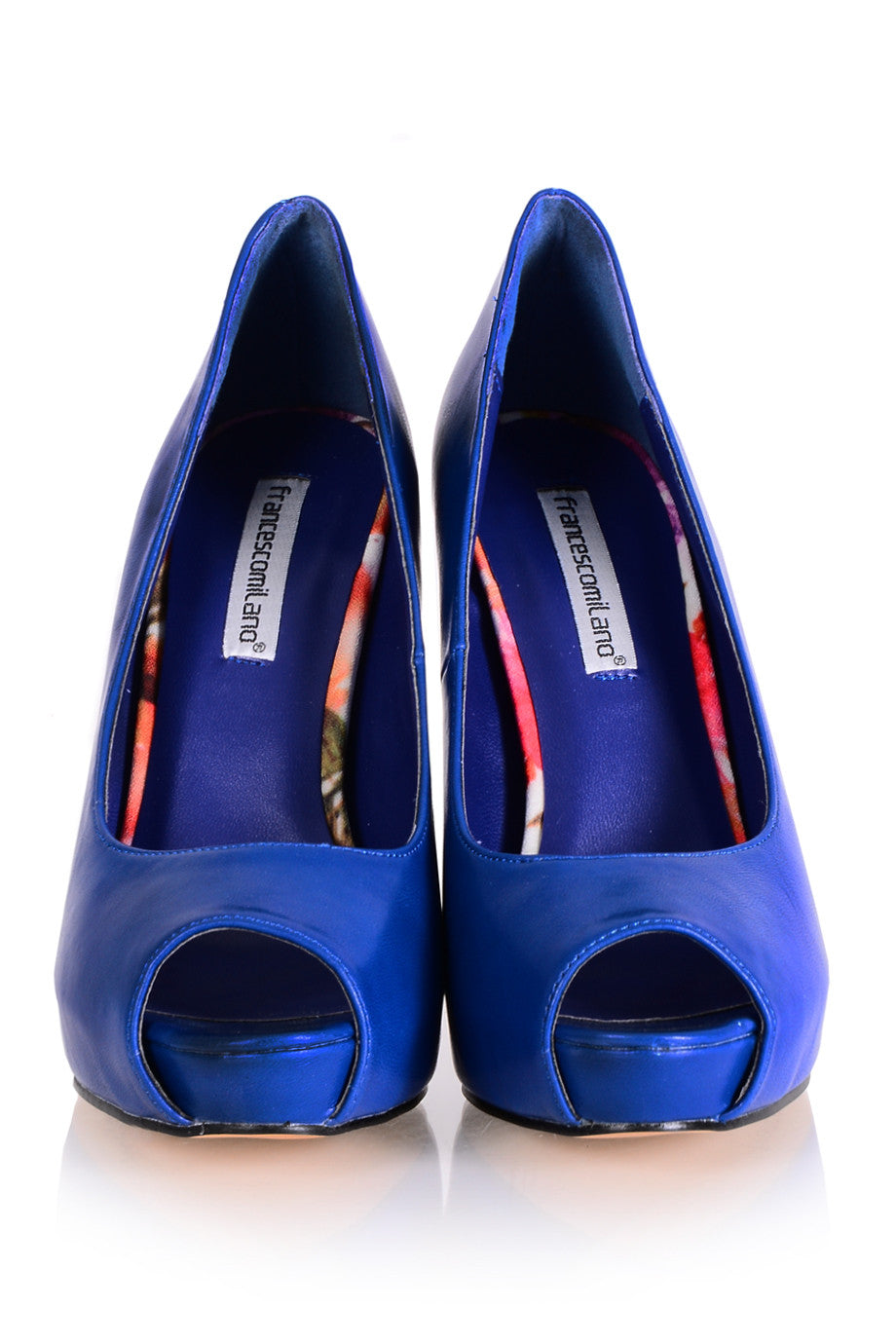 Μπλε Ψηλοτάκουνα Peep Toes - Francesco Milano | Γυναικεία Παπούτσια