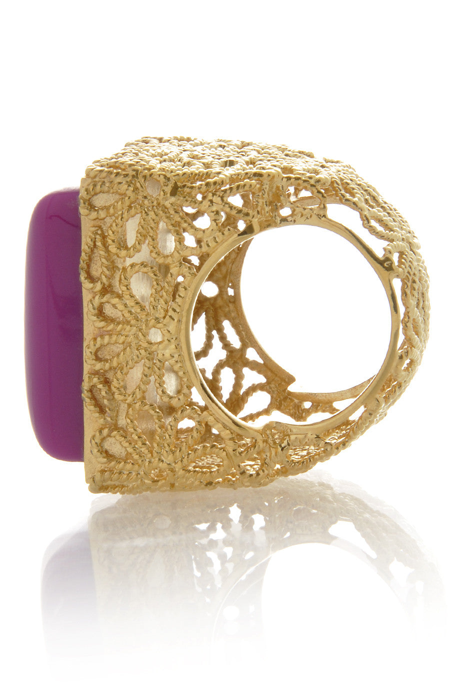 Φούξια Χρυσό Δακτυλίδι - Isharya | Κοσμήματα