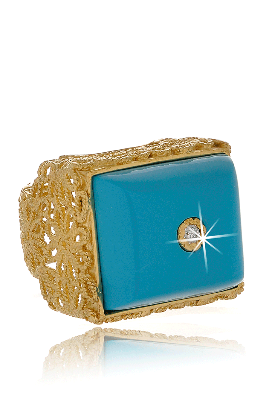 Μπλε Δαχτυλίδι - Isharya | Κοσμήματα