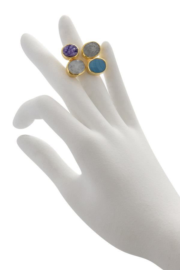 Δαχτυλίδι με Αμέθυστο - Isharya | Κοσμήματα