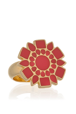 Ροζ Επίχρυσο Δαχτυλίδι - Isharya | Κοσμήματα