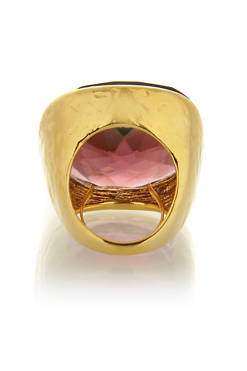 Χρυσό Δαχτυλίδι με Κρύσταλλο - Kenneth Jay Lane | Κοσμήματα