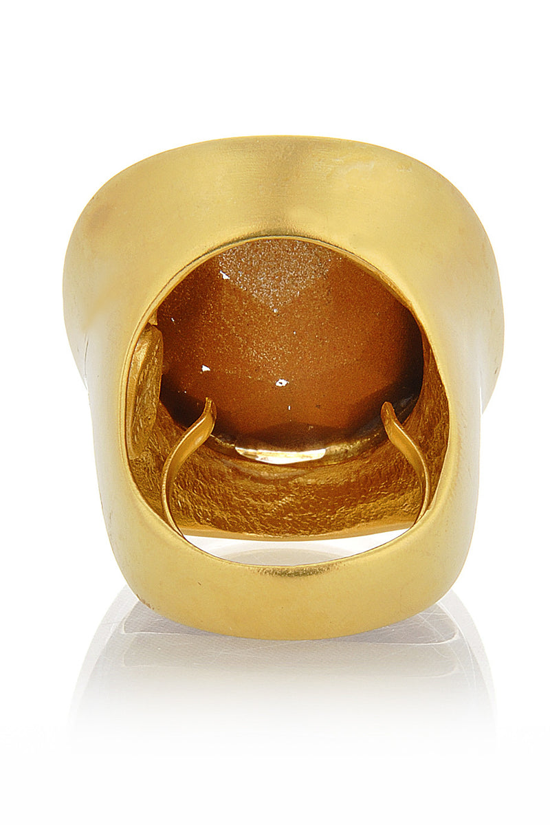 Χρυσό Δαχτυλίδι με Κρύσταλλο - Kenneth Jay Lane | Κοσμήματα