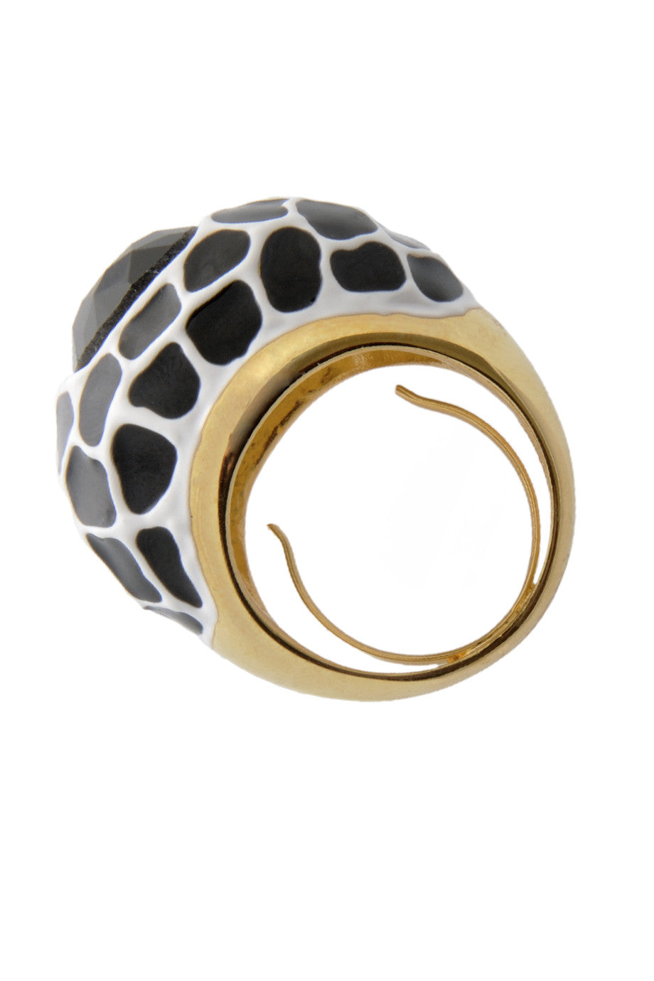 Μαύρο Λευκό Δαχτυλίδι - Kenneth Jay Lane | Κοσμήματα
