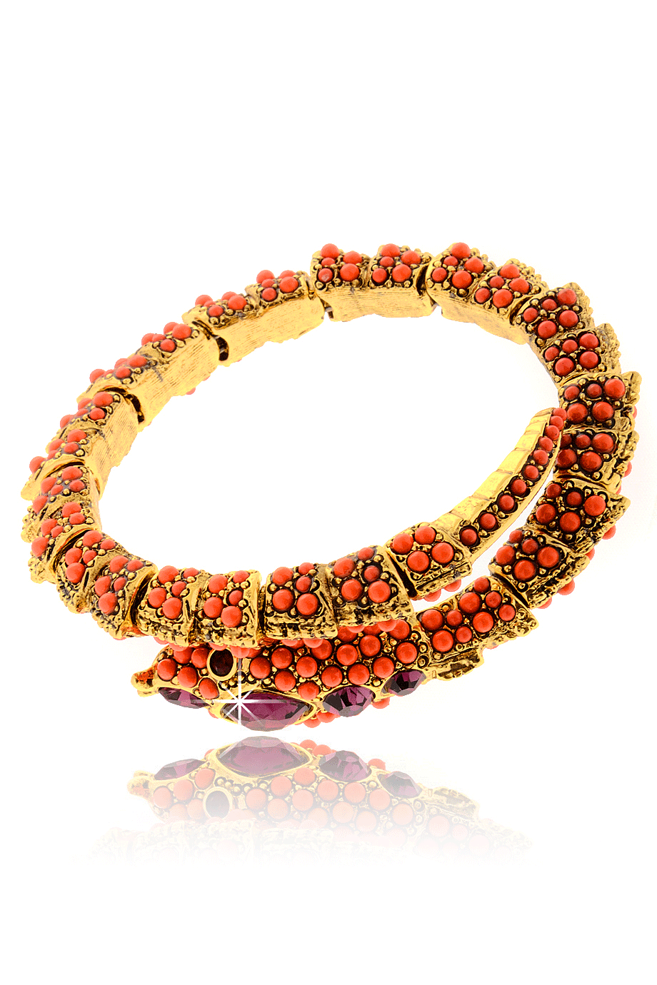 Κοραλλί Βραχιόλι Φίδι - Kenneth Jay Lane | Κοσμήματα
