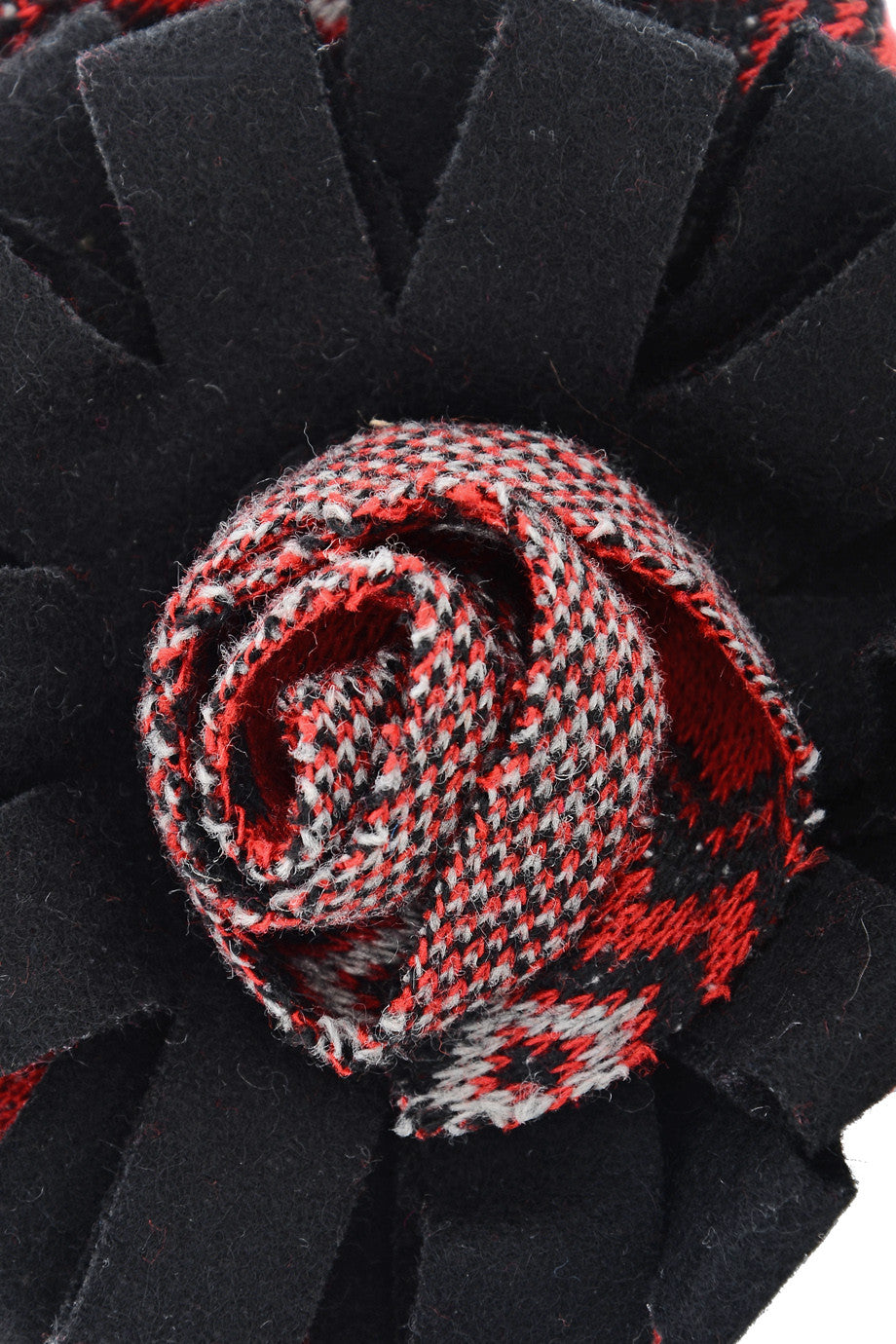 Μαύρο Κόκκινο Στρογγυλό Tσαντάκι | Γυναικεία Πορτοφόλια