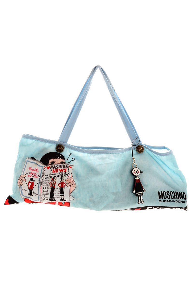 Μπλε Ομπρέλα με Σχέδιο - Moschino | Γυναικείες Ομπρέλες