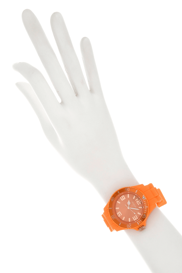 OOZOO FLUO Πορτοκαλί Ρολόι Σιλικόνης