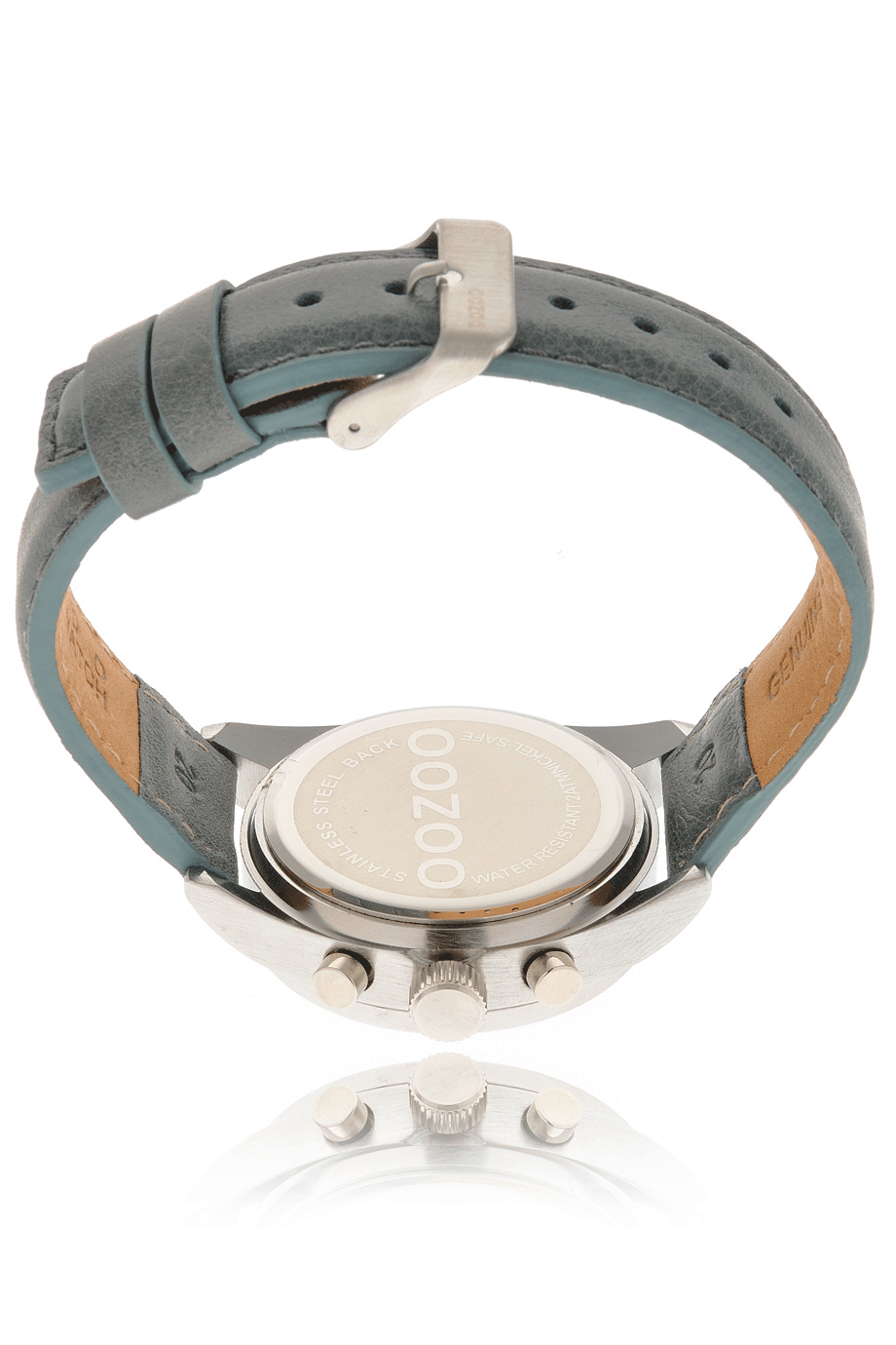 C3787 Gray Leather Watch