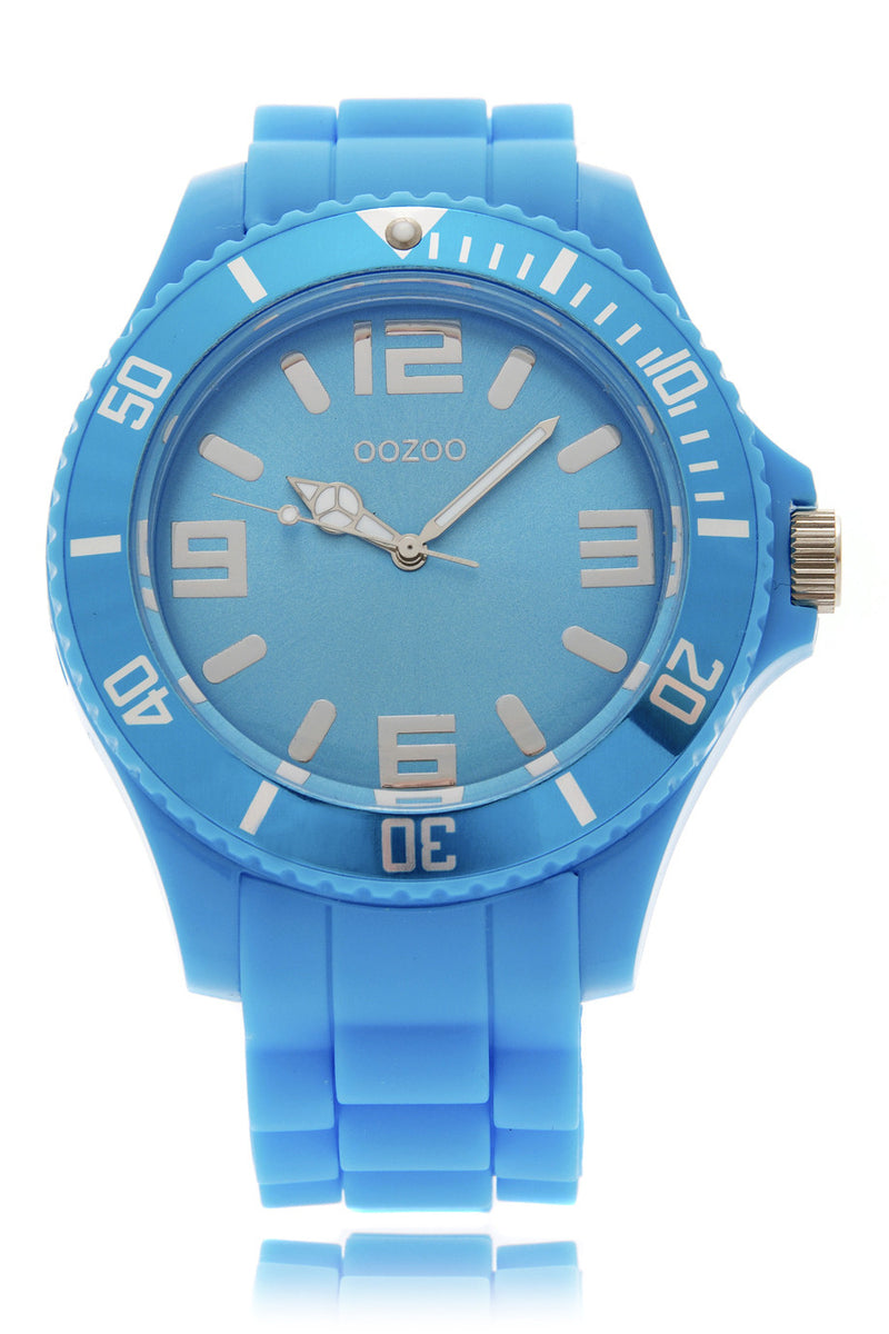 OOZOO FLUO BLUE Ρολόι Σιλικόνης