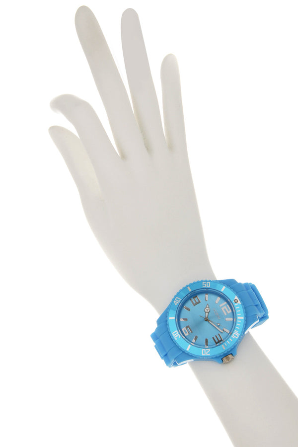 OOZOO FLUO BLUE Ρολόι Σιλικόνης