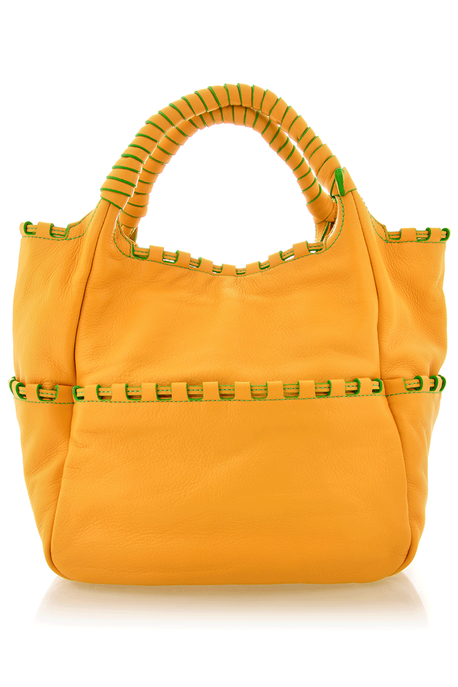 Alston Yellow Leather Bag