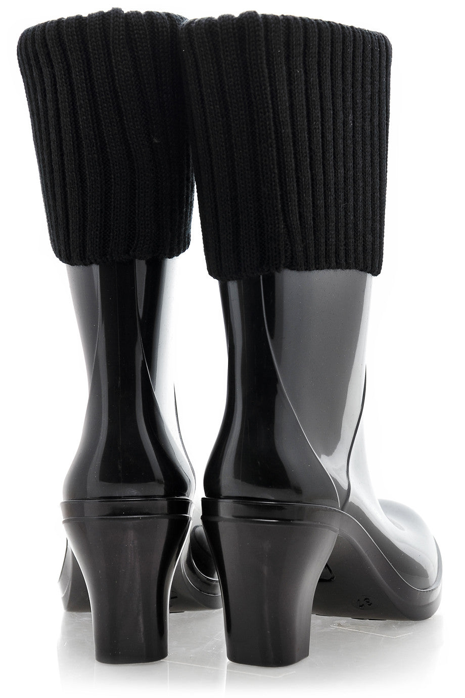 Μαύρες Λουστρίνι Γαλότσες - Raindrops | Γυναικεία Παπούτσια
