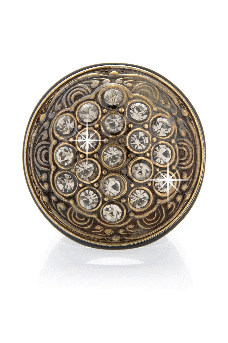 Μπρονζέ Δαχτυλίδι με Κρύσταλλα - Ringseclectic | Κοσμήματα