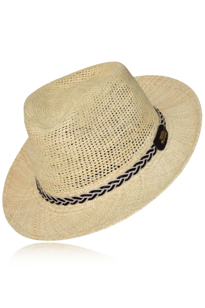 Pinoty Μπεζ Ψάθινο Καπέλο Παναμά | Γυναικεία Καπέλα Παναμά - Panama Hats