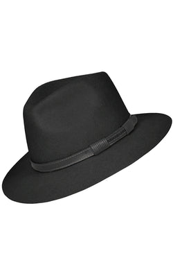 Remy Μαύρο Καπέλο Fedora | Γυναικεία Καπέλα - Χειμερινά Καπέλα- Cappelli