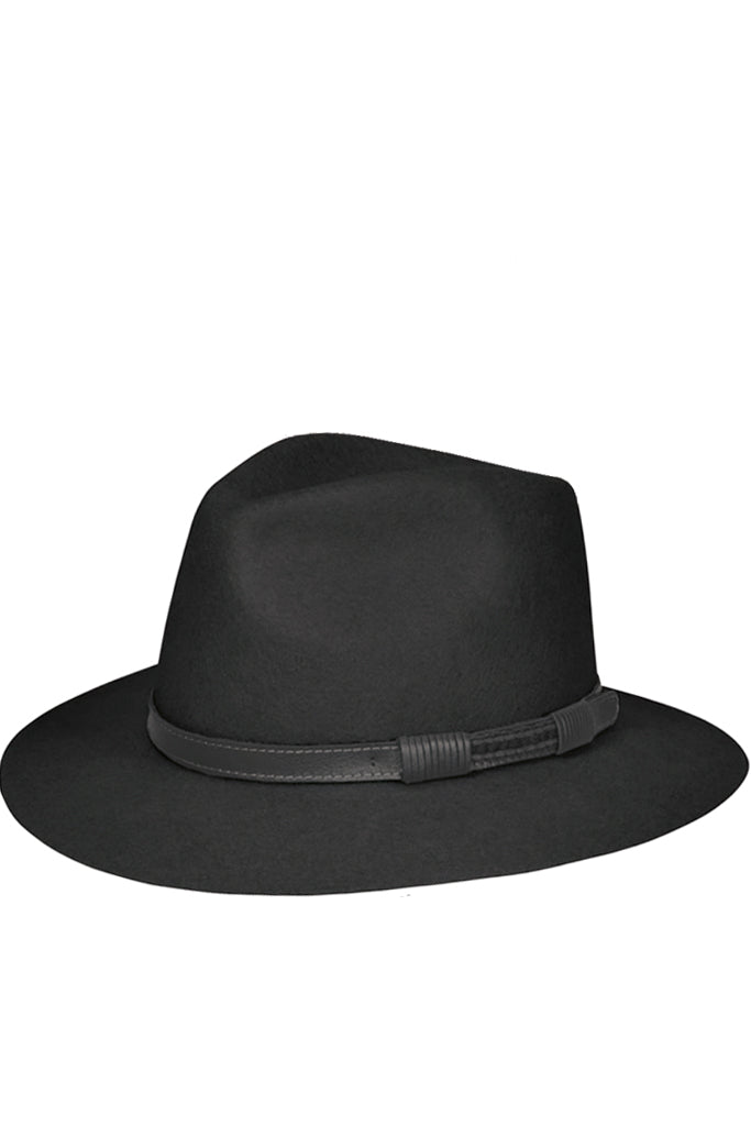 Remy Μαύρο Καπέλο Fedora | Γυναικεία Καπέλα - Χειμερινά Καπέλα- Cappelli