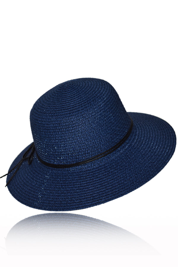 Σκούρο Μπλε Καπέλο Παραλίας | Γυναικεία Καπέλα - Ψάθινα - Παραλίας - Laura Ferri
