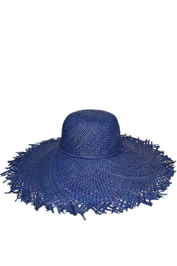 Μπλε Χειροποίητο Καπέλο Μαδαγασκάρης | Γυναικεία Καπέλα Παραλίας - Le Chapeau