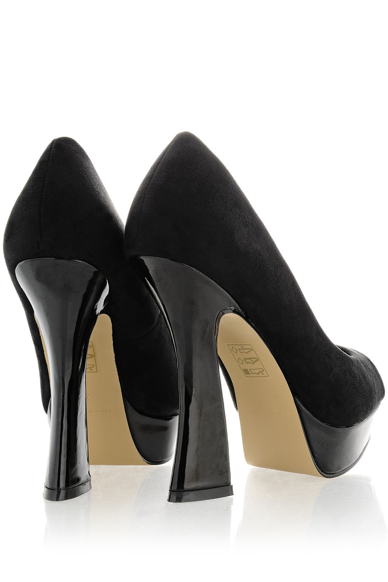Μαύρες Peep Toe Γόβες | Γυναικεία Παπούτσια