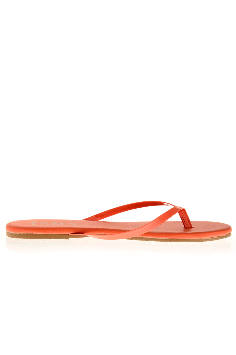 Πορτοκαλί Δερμάτινα Σανδάλια - Tkess | Γυναικεία Παπούτσια