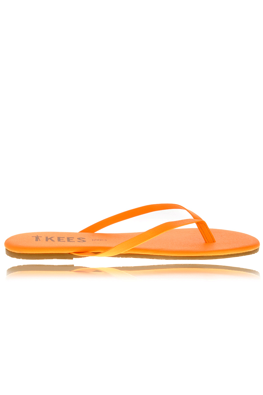 Πορτοκαλί Δερμάτινα Σανδάλια - Tkees | Γυναικεία Παπούτσια