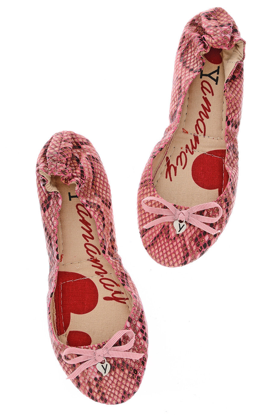Ροζ Snakeskin μπαλαρίνες - Yamamay | Γυναικεία Παπούτσια
